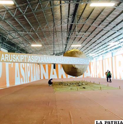 La obra estuvo expuesta en el campo ferial Chuquiago Marka /VIVA