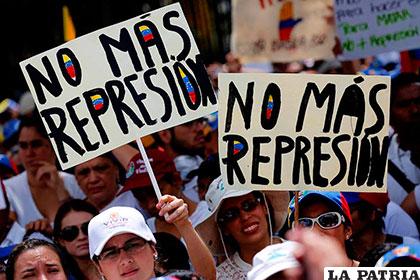 Diferentes protestas que se realizaron para que pare la crisis en Venezuela