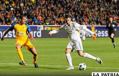 Doblete de Cristiano Ronaldo, Real Madrid venció por 6-0 al Apoel