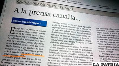 Edición del periódico Cambio /ANP