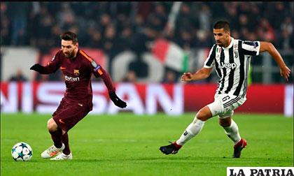 Messí ingresó en el segundo tiempo, Juventus empató con Barcelona 0-0