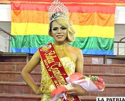 Yuriko Stustumy es Belleza Transformista Bolivia 2017