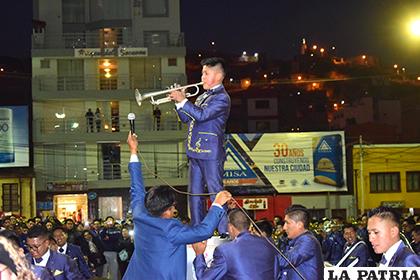 Siempre atractiva participación de la Banda Proyección Oruro