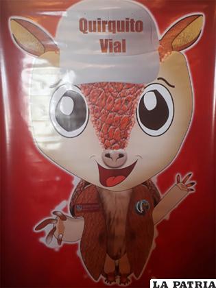 Imagen del Quirquito vial, la mascota del municipio de Oruro/LA PATRIA