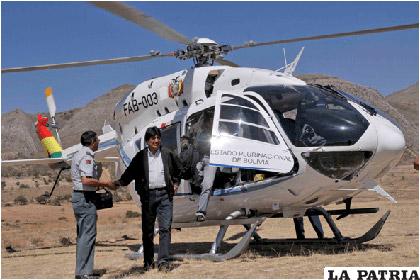 El Mandatario se transporta en helicóptero para cumplir sus diversas actividades /WP.COM