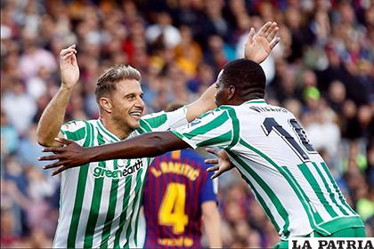 Joaquín, autor del segundo gol del Betis que venció 4-3 en su visita a Barcelona / as.com