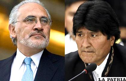 Carlos Mesa y Evo Morales, enfrentados por el caso Lava Jato/ BOLIVIA.COM