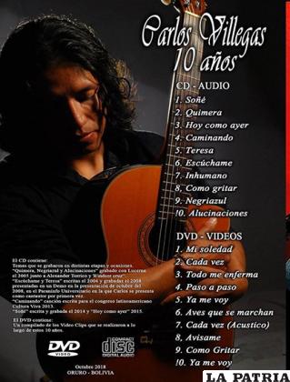 Carlos Villegas y su nuevo disco 
/LA PATRIA

