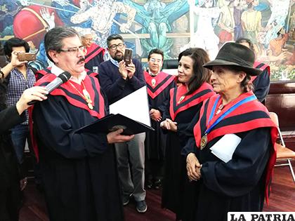Waldo Albarracín y Silvia Rivera/ UMSA