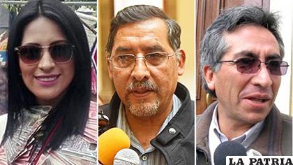 Wilma Alanoca, Héctor Hinojosa, Gustavo Torrico y otros aparecieron en otros partidos, según Barón /  ERBOL