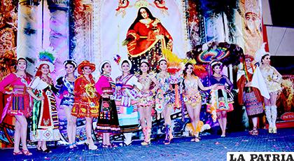 Finalistas para Predilecta del Carnaval de Oruro 2019 /LA PATRIA/Reynaldo Bellota