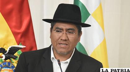El canciller del Estado boliviano, Diego Pary/ ANF