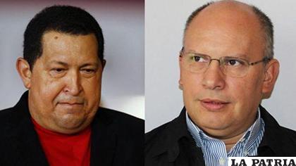El extinto presidente venezolano Hugo Chávez tuvo a Nervis Villalobos (Der.), como viceministro de Energía /listindiario.com