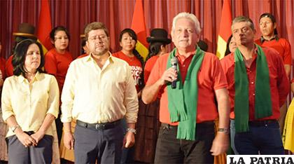 La alianza Bolivia dice No, encabezados por Samuel Doria Medina y Rubén Costas /ANF