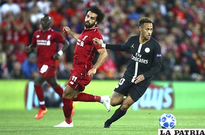 PSG dio cuenta de Liverpool 2-1, Salha y Neymar en la acción /sporthiva.com
