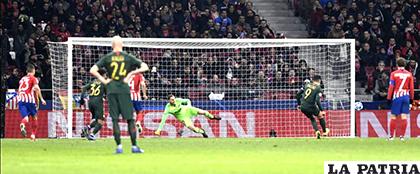 Falcao falló un penal para Mónaco que cayó ante Atlético de Madrid 2-0 /as.com