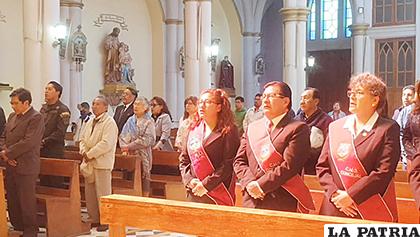 Hubo poca asistencia en el Te Deum en conmemoración a la ciudad de Oruro /LA PATRIA