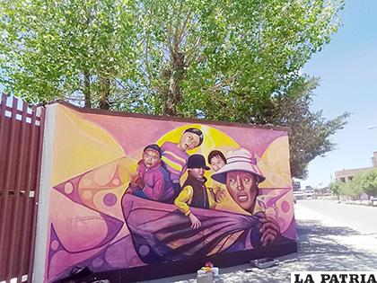 Hermoso mural creado por Juan Carlos Ponce /Carlos Ponce/Whatsapp
