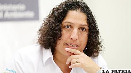 La ministra peruana del Ambiente, Fabiola Muñoz /EFE
