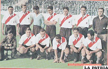 El equipo de River Plate que logró su primer título en Argentina en 1932 /monografias.com
