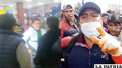 El agresor de un periodista de Unitel estuvo en el cerco al aeropuerto de El Alto /RR.SS.
