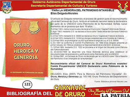 Fichas que publica la Secretaría de Cultura y Turismo Gobernación de Oruro 
/Captura de pantalla /Facebook
