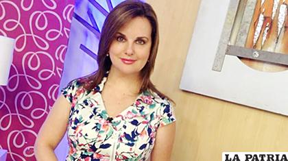 Periodista Casimira Lema, presentadora del noticiero de Televisión Universitaria /ANF
