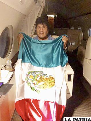 Evo Morales se fue a México en un avión enviado por el gobierno de ese país /Cancillería de México
