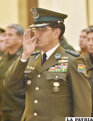 El coronel Rodolfo Antonio Montero Torricos juró ayer como Comandante General de la Policía / APG