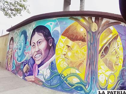 Murales terminados en exteriores de Aldeas Infantiles SOS /Juan Carlos Ponce