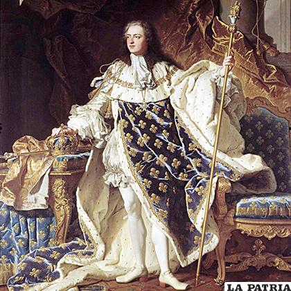 En ese momento, Luis XV de Francia, conocido como el 