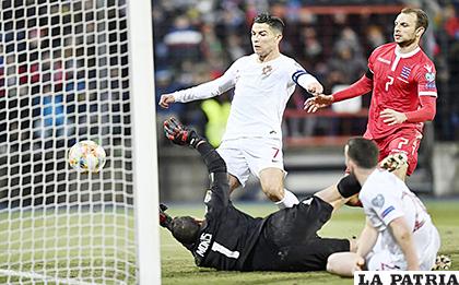 Como siempre, Cristiano le dio la diferencia a Portugal ante Luxemburgo 2-0 /mediotiempo.com

