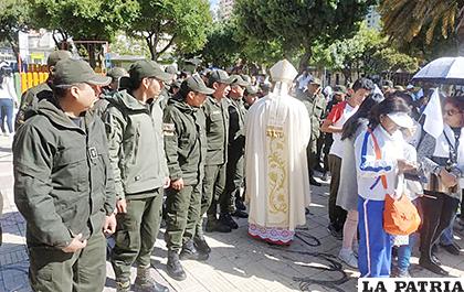 Misa por la paz en plaza Avaroa en la zona de Sopocachi de La Paz /PB
