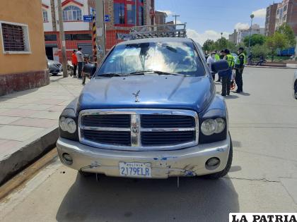 El otro automóvil implicado en el hecho de Tránsito /LA PATRIA