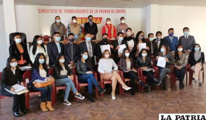 Los nuevos integrantes del Sindicato de Trabajadores de La Prensa / LA PATRIA