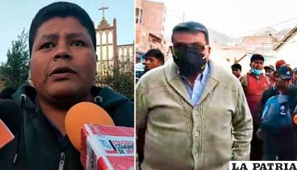 Gutiérrez y representantes del sector de Elena Flores /Radio Yungas