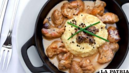Mollejas de pollo al ajillo
