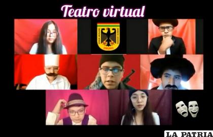 Los estudiantes del Alemán son pioneros en el teatro virtual /colegio Alemán