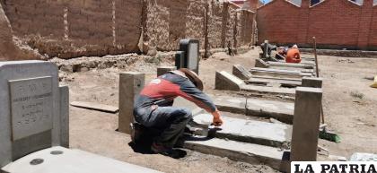 El trabajo de refacción le da una nueva imagen al Cementerio Judío /LA PATRIA