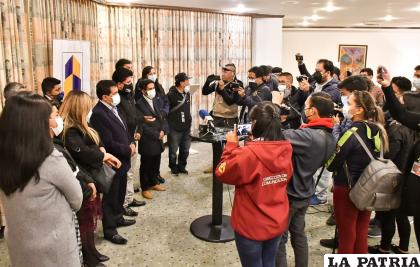 Varios medios de Oruro y La Paz le dieron la cobertura a este acontecimiento 
/Nerick Saavedra