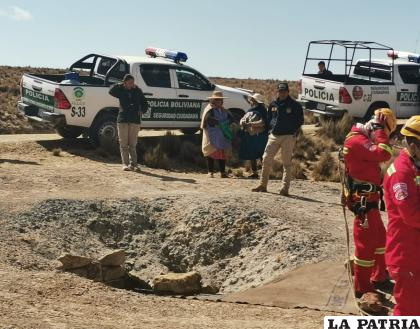 Distintas unidades estuvieron en el operativo llevado a cabo en Morococala /LA PATRIA