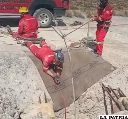 Cerca de siete horas duró el operativo rescate /LA PATRIA
