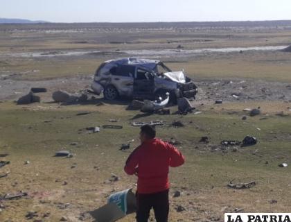 El accidente se registró en inmediaciones de Sabaya  /LA PATRIA