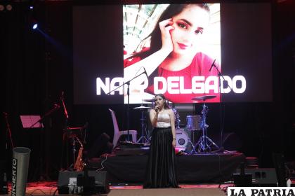 Naty Delgado deleitó al público con su melodiosa voz