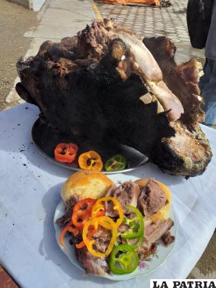 El sabor del exquisito rostro asado