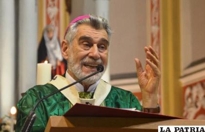 El arzobispo de Santa Cruz, Sergio Gualberti /ERBOL