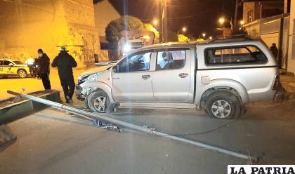 El chofer se fugó junto a un acompañante tras el incidente /LA PATRIA