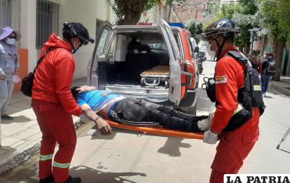 Fue socorrido hasta el Hospital General /LA PATRIA