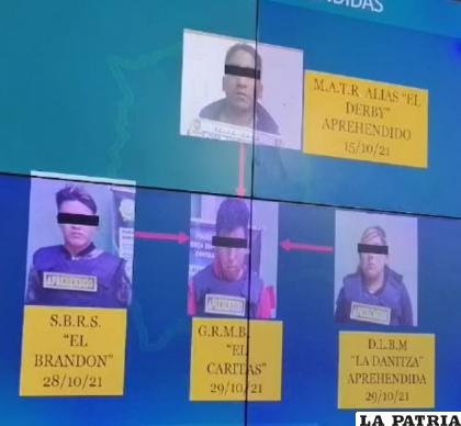 La banda fue desarticulada por la Felcc /Captura video Policía