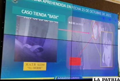 El cabecilla fue aprehendido el 15 de octubre /Captura video Policía